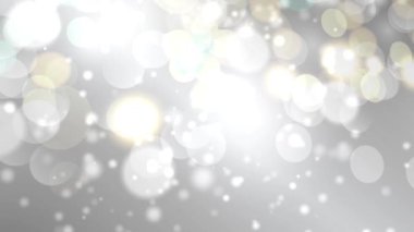 Bokeh ışıklar - arka plan gri için soyut animasyon hareketli