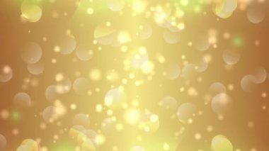Altın bokeh ışıklar parçacıklar ve starglow