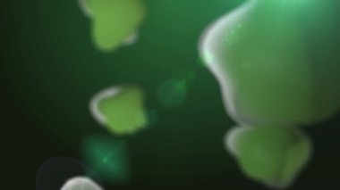 Plazma animasyonlu yeşil bakteri