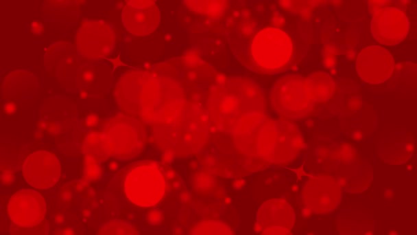 ボケ味を持つ抽象的な濃い赤の背景デフォーカス ライト — ストック動画