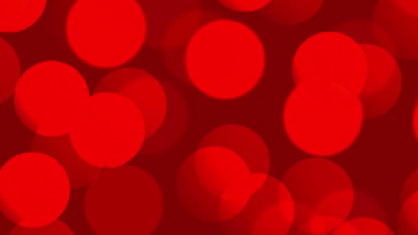 Fond rouge foncé abstrait avec des lumières défocalisées bokeh — Video