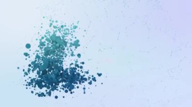 Litecoin cryptocurrency simgesi animasyon kabarcıklar geçişin öğeleri sıçramak