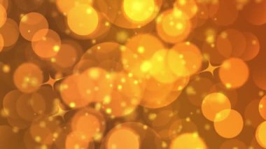 sarı turuncu arka plana altıgen bokeh ışıklar