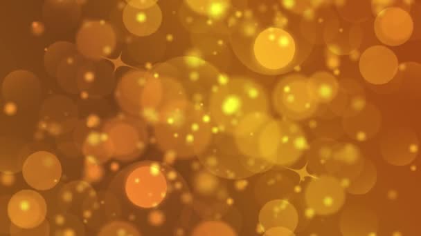 jaune orange fond hexagonal lumières bokeh vidéo 