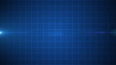 Animasyonlu mavi Ekg ekran kalp nabız tıp