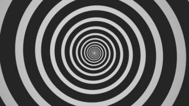 dönen bir hipnotik soyut spiral döngü