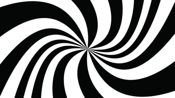 Dönen bir hipnotik soyut spiral döngü — Stok video