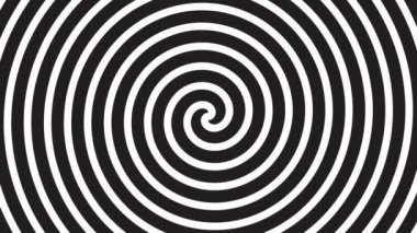 dönen bir hipnotik soyut spiral döngü