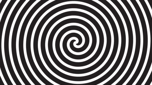 une boucle spirale abstraite hypnotique en rotation