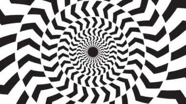 dönen bir hipnotik soyut spiral döngü