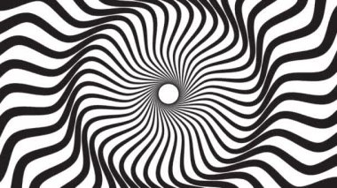 dönen bir hipnotik soyut spiral döngü