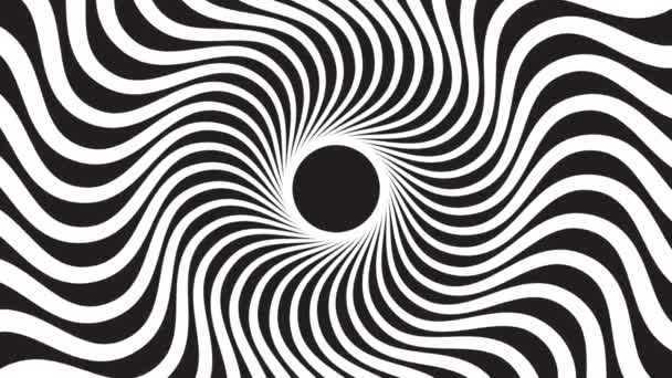 Eine sich drehende hypnotische abstrakte Spiralschleife — Stockvideo