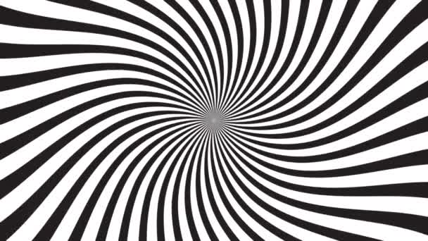 Um laço espiral abstrato hipnótico giratório — Vídeo de Stock