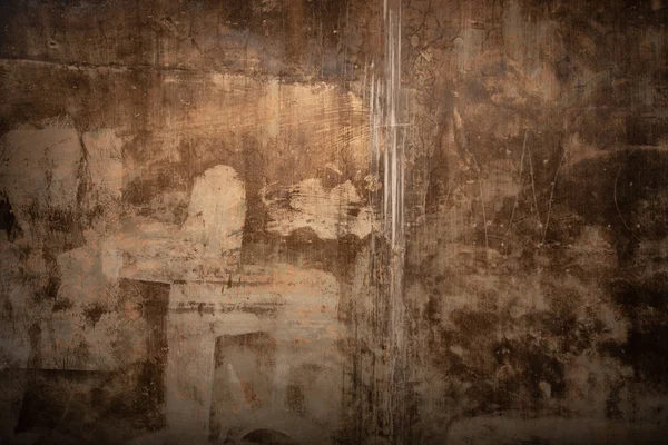Ciemny brązowy cement grunge rdza Rusty tło ściana — Zdjęcie stockowe
