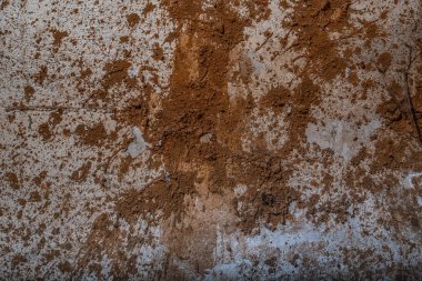 Koyu kahverengi arka plan beton doku duvar grunge paslı