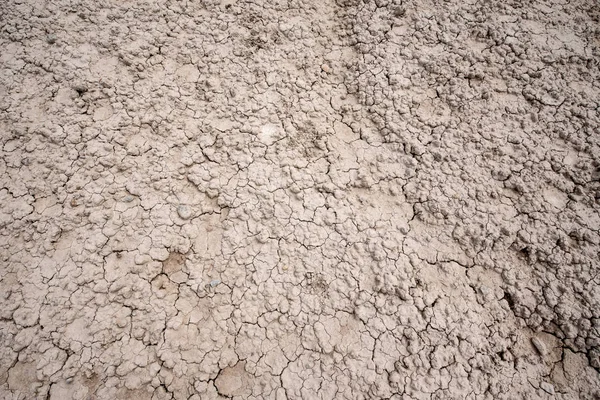 Seco e rachado deserto solo textura fundo — Fotografia de Stock