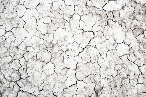 乾燥したひび割れた砂漠の地面のテクスチャの背景 — ストック写真