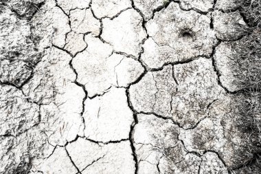 Kurutulmuş ve kırık çöl zemin dokusu arka plan