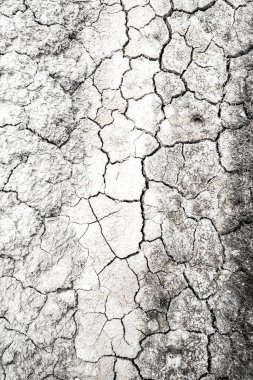 Kurutulmuş ve kırık çöl zemin dokusu arka plan