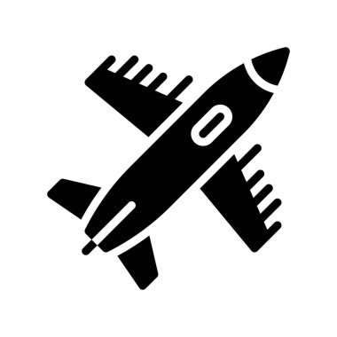 Katı tasarım içinde gökyüzü vektörüyle uçan idari uçak