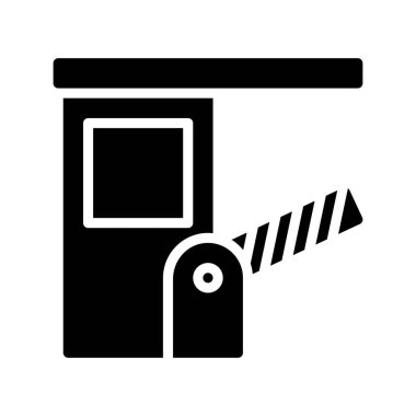 Katı tasarım oda vektörü ile idari yol engeli