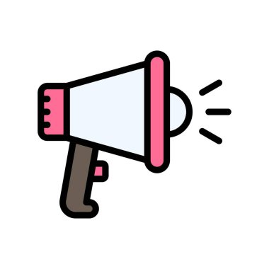 Seçimlerle ilgili megafonla ilgili siyasi kişi oylama için düzenlenebilir vuruşla duyuru yaptı