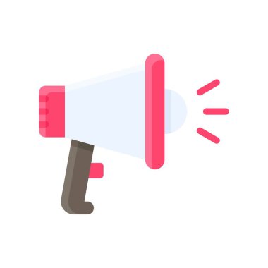 Seçimlerle ilgili megafonla ilgili siyasi kişi düz bir tarzda oy için duyuru yaptı