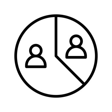 Doğrusal biçimdeki oylama vektörü için daire grafiği olan seçimle ilgili karakterler