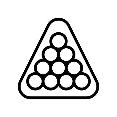 Boş zaman bağlantılı bilardo topları doğrusal biçimde vektör oynamaya hazır