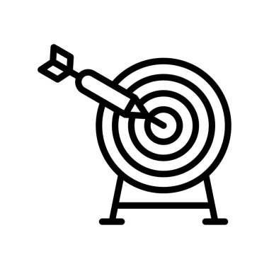 Okla ilgili boş zaman ok tahtası ve doğrusal biçiminde vektör dur