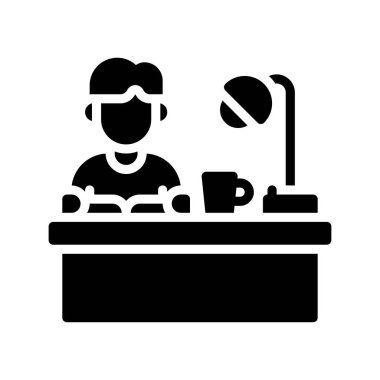 Boş zamanlarımızda masa, çay fincanı ve ışık vektörüyle katı tasarım eğitimi görürüz.