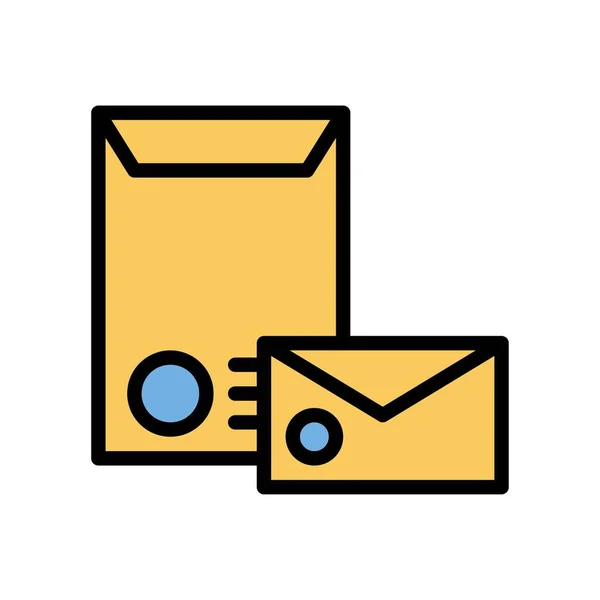 Envelopes Administrativos Relacionados Letras Com Vetor Carimbo Com Curso Editável —  Vetores de Stock