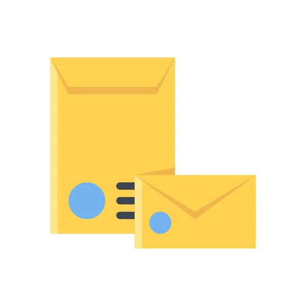 Administrative Related Envelopes Letters Stamp Vector Flat Design — Stock Vector