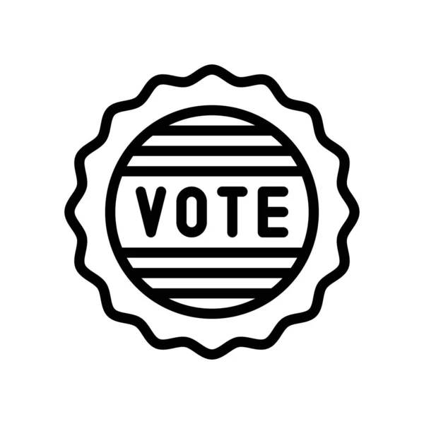 Elecciones Relacionadas Meghaphone Anuncio Persona Política Para Voto Estilo Lineal — Archivo Imágenes Vectoriales