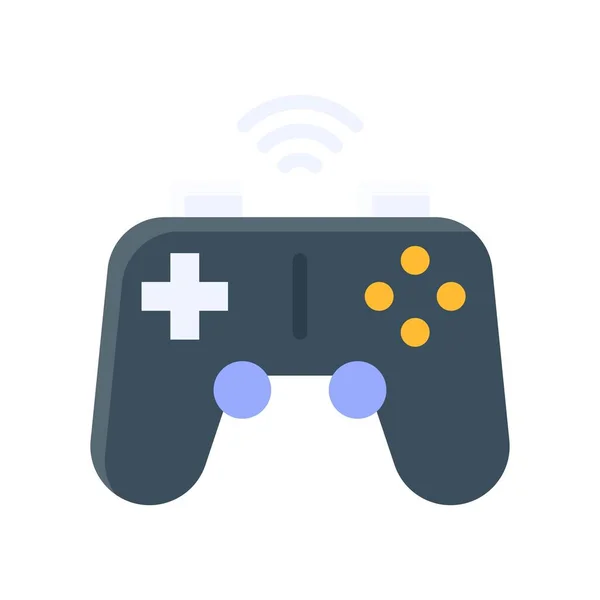 Free Time Related Wireless Game Buttons Board Controller Vector Flat — Stock Vector