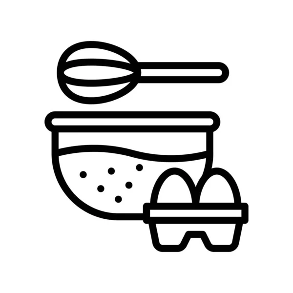 Free Time Related Egg Blander Egg Tray Bowl Vector Lineal — Vetor de Stock