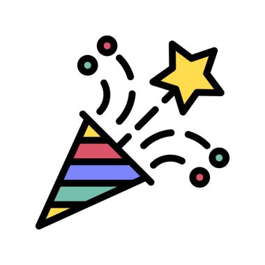 Geçit töreniyle ilgili kutlama konfetileri düzenlenebilir felçli yıldız vektörleriyle uçuyor