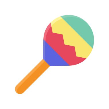 Düz stil çubuk vektörlü çubuk lolipopu geçit şeritleri