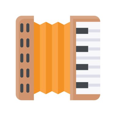 Düğmeleri ve düz stil şeritleri olan geçitle ilgili akordeon piyanosu