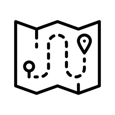 geçitle ilgili harita veya konum sayfası konum pin vektörü doğrusal biçiminde