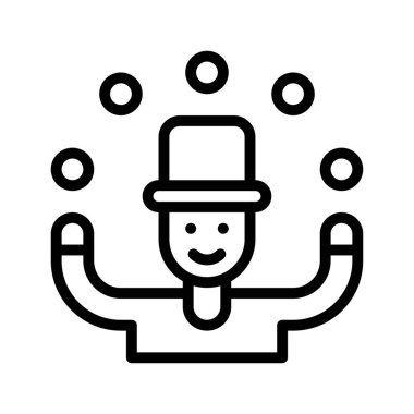 Geçit töreniyle ilgili şapka ve top taşıyıcı tarzıyla sihirbaz çocuk.