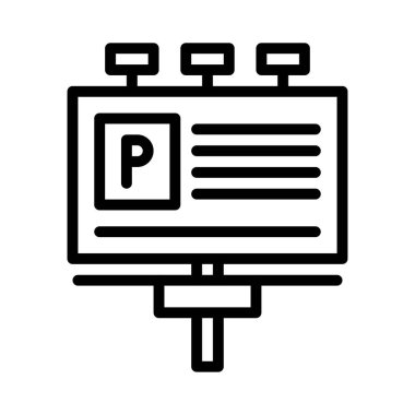 Işıklı geçit panosu ve çizgisel biçimdeki vektörler