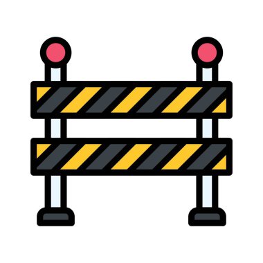 Aydınlatma ile ilgili polis barikatını protesto etmek ve düzenlenebilir felçli şerit vektörü