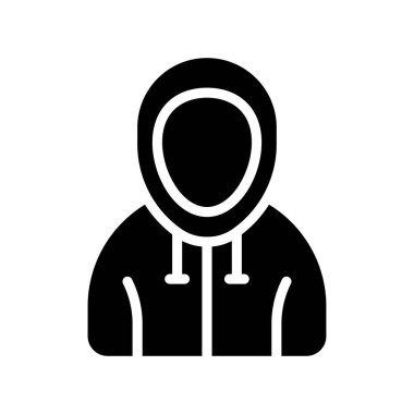 Katı tasarımda kurdele vektörlü sabıkalı kapüşonluyu protesto et