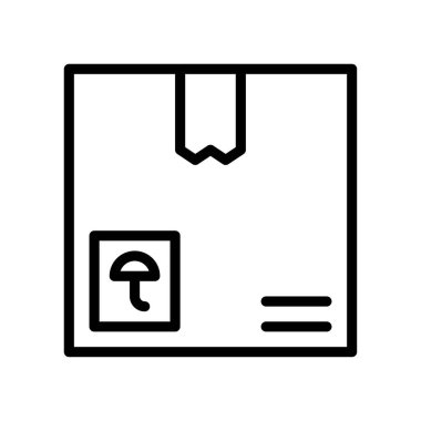 kutu simgesi, süpermarket konsepti, vektör illüstrasyonu 