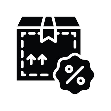 Hediye kutusu ve indirim kuponu veya iskonto kartı vektörü sağlam tasarım