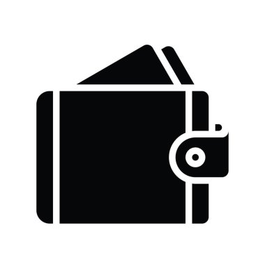 Cüzdan ve nakit ile ilgili siyah cuma vektörü katı stilde