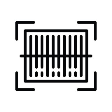 Çizgisel biçimdeki Kara Cuma vektörüyle ilgili barkod taraması