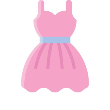 Doğum günü kızı ya da kadın düz stil kıyafet vektörleri