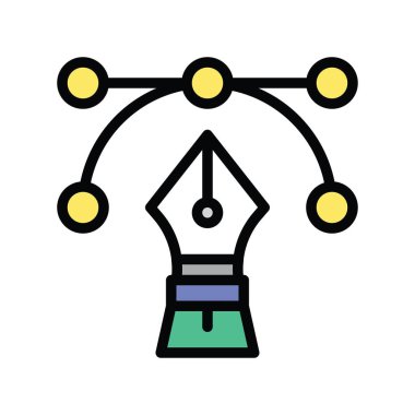 sanat ve zanaat ilişkili kalem aracı vektörü tam biçimli